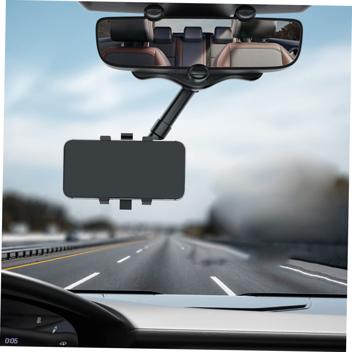 iplusmile Supporto Smartphone Auto Nero in Abs Clip-type Antiscivolo per Cruscotto Veicolo per Guida Sicura e Navigazione Gps