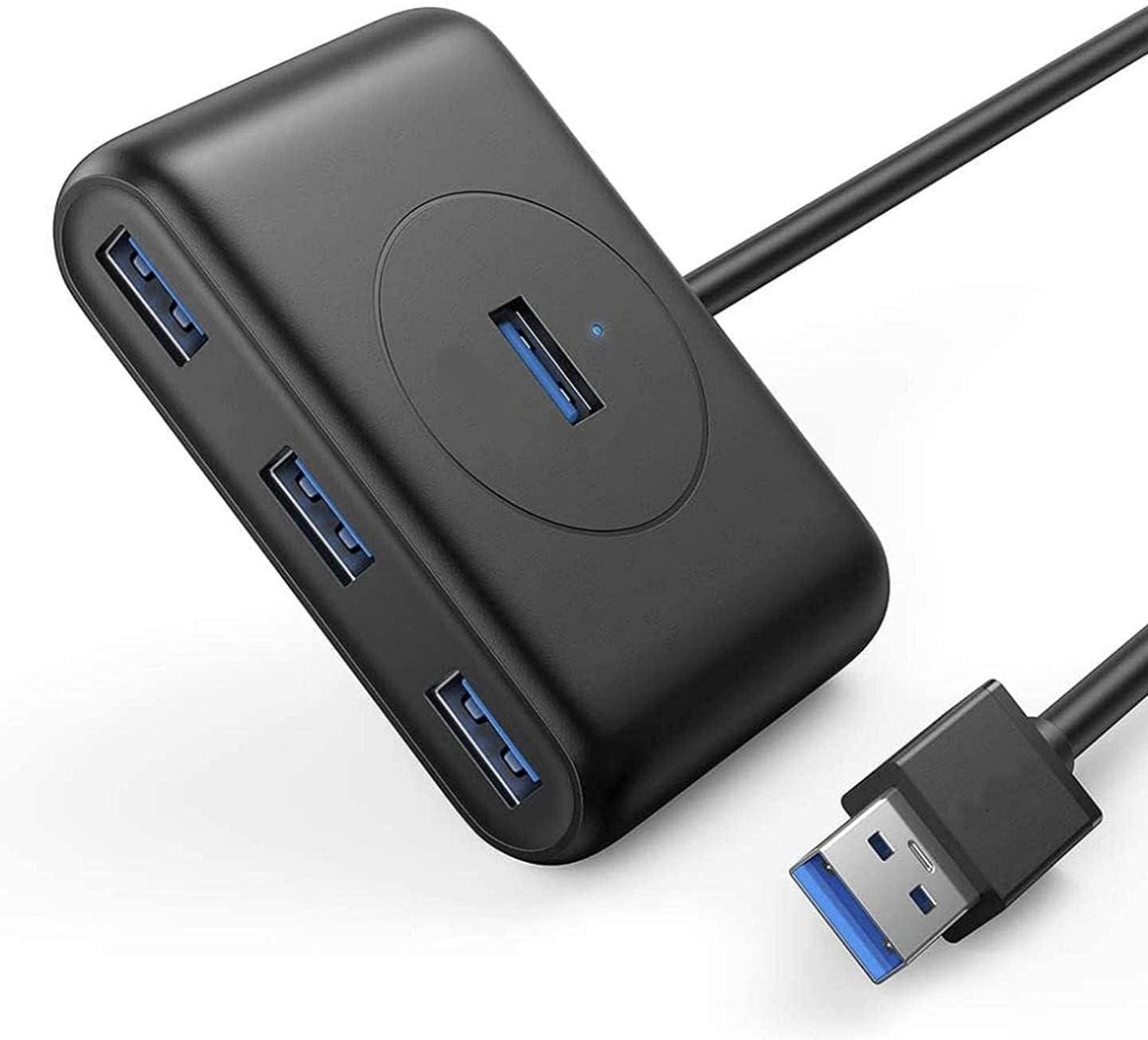USB Hub 3.0 4-Port Portable Data Board with 1.2m Cable for Mac, iMac, MacBook Pro Air, Ultrabooks, Tablet, Laptop, PC, Windows, Mac OS X and Linux (Black)-image-20