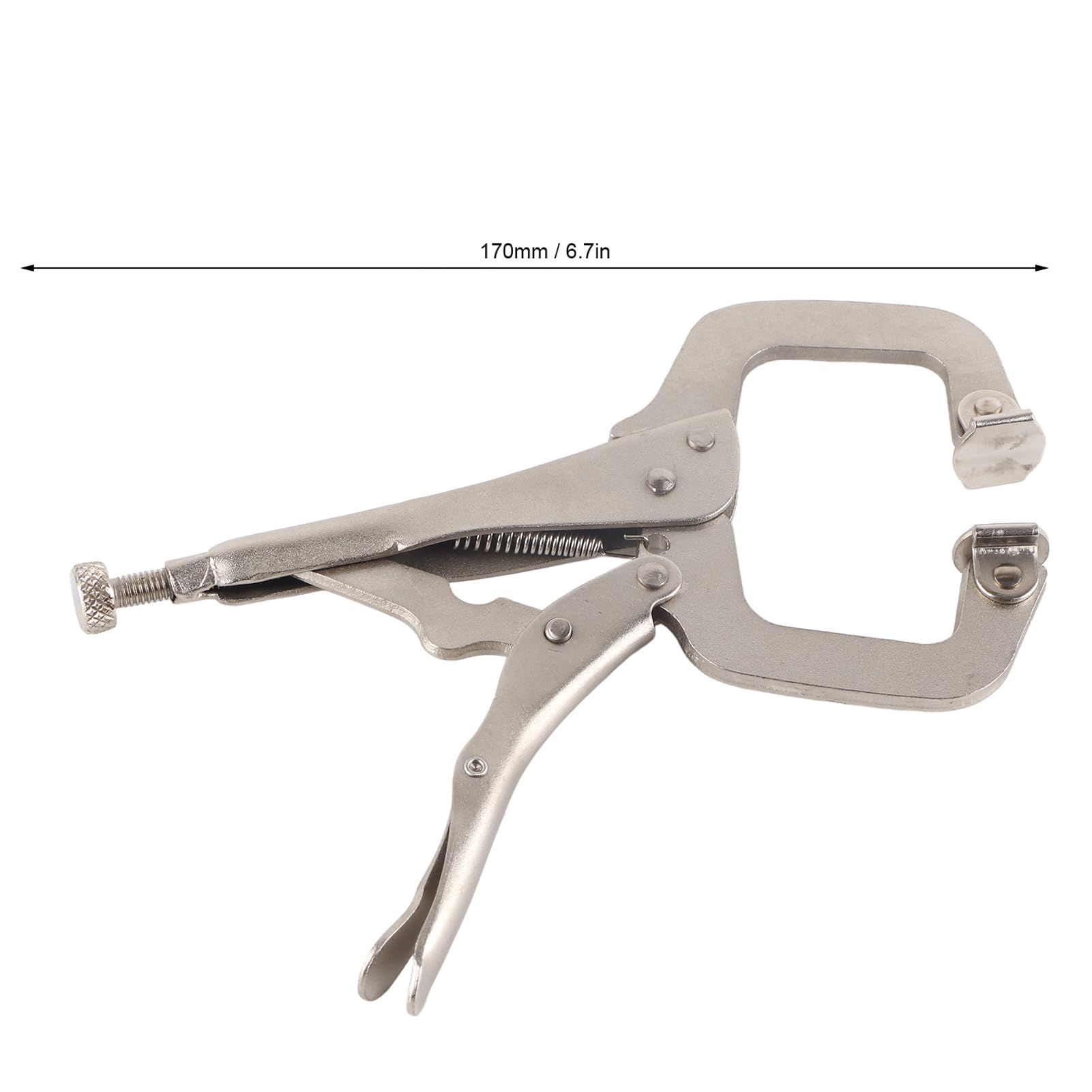 Clamps, Welding Tools Alloy Steel Locking Pliers, Multifunctional Pliers, Movable Square Clamp with Rotating Pads Welding Clamps for Woodworkers, Mechanics, Maintenance