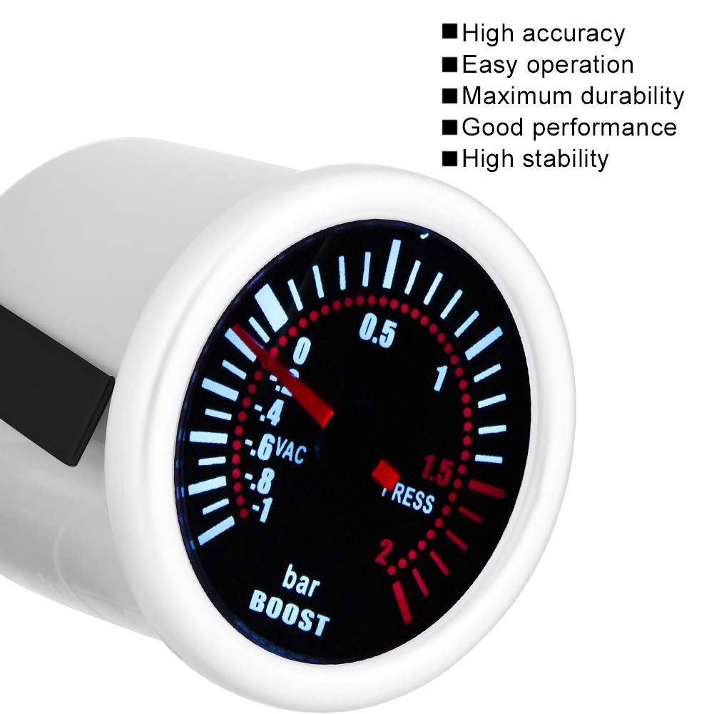 Universal 2"/52 mm Bar LED pressione turbo indicatore di pressione di carica DC 12 V Digital Turbo Gauge Boost Meter