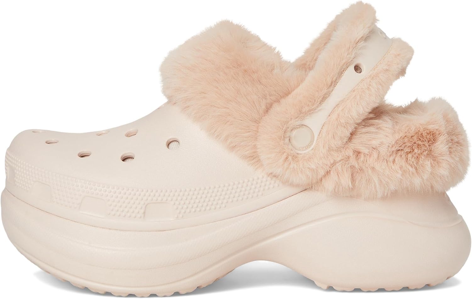 Crocs Women's Bae Lined Clogs, Fuzzy Platform Slippers