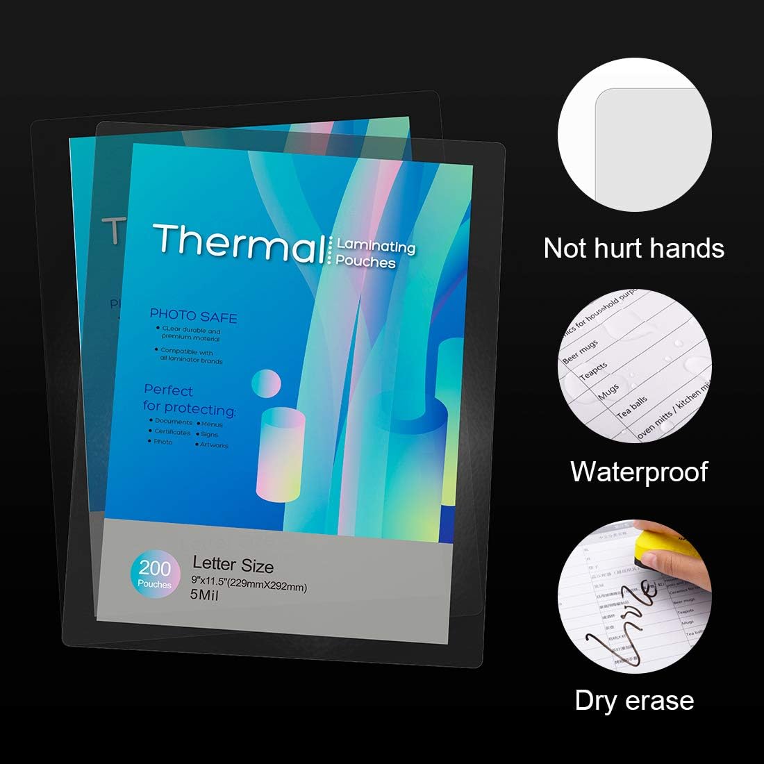 Flash Deals - 40% OFF KTRIO Laminating Sheets, Hold 8.5 x 11 Inch Sheet 200 Pack, Laminating Pouches 5 Mil Clear Thermal Laminating Pouches 9 x 11.5 Inch Lamination Sheet Paper for Laminator, Round Corner Letter Size Buy 2 get 3 KTRIO Laminating Sheets, Hold 8.5 x 11 Inch Sheet 200 Pack, Laminating Pouches 5 Mil Clear Thermal Laminating Pouches 9 x 11.5 Inch Lamination Sheet Paper for Laminator, Round Corner Letter Size