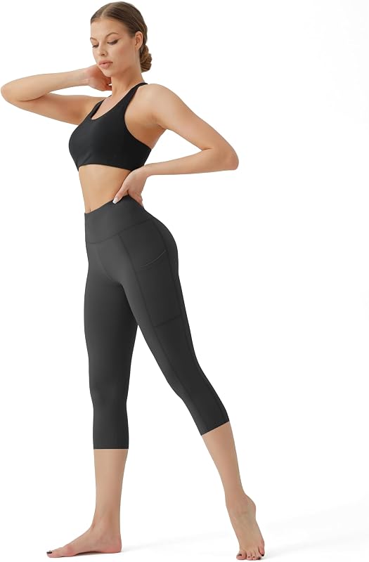 GYMGUN 3 Pack Leggings with Pockets for Women,High Waisted Tummy Control Workout Yoga Pants Reg & Plus Size image 2