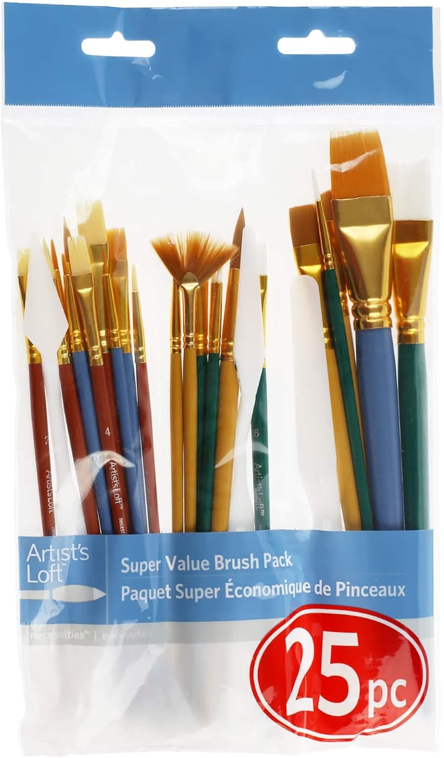 12 Packs: 25 ct. (300 total) Super Value Brush Set by Artist's Loft™ Necessities™