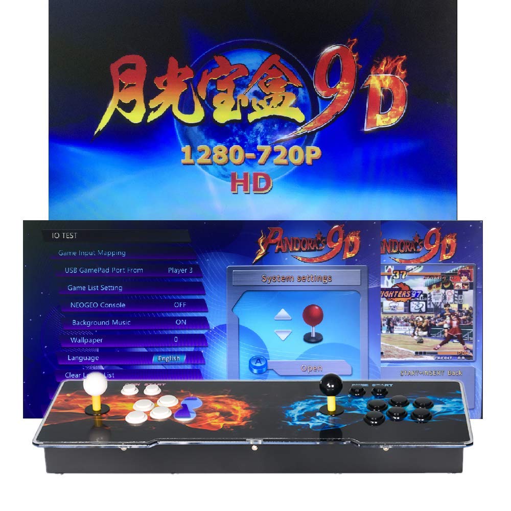 TAPDRA Pandora's Box 9D Multiplayer Joystick and Buttons Arcade Console,  Arcade Games Machines for Home, 2700 Retro Classic Video Games All in One  Newest System with Advanced CPU Compatible with HDMI -