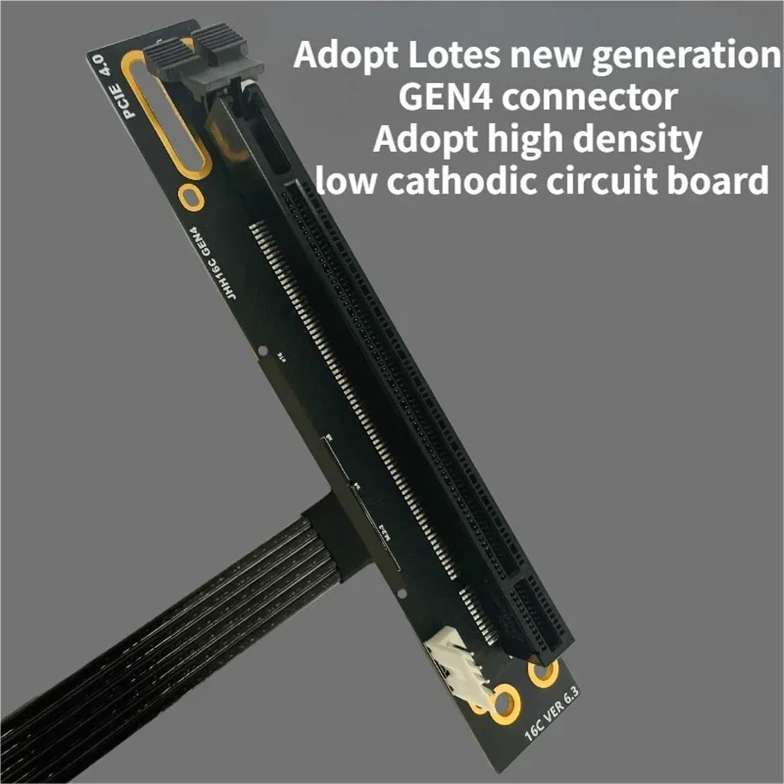 64Gbps M.2 NVMe na PCIE x16 4.0 kabel adapter graficzny GPU M.2M Key-M SSD na PCI-E 4.0 X4 ES CPU Riser Jumper Extender