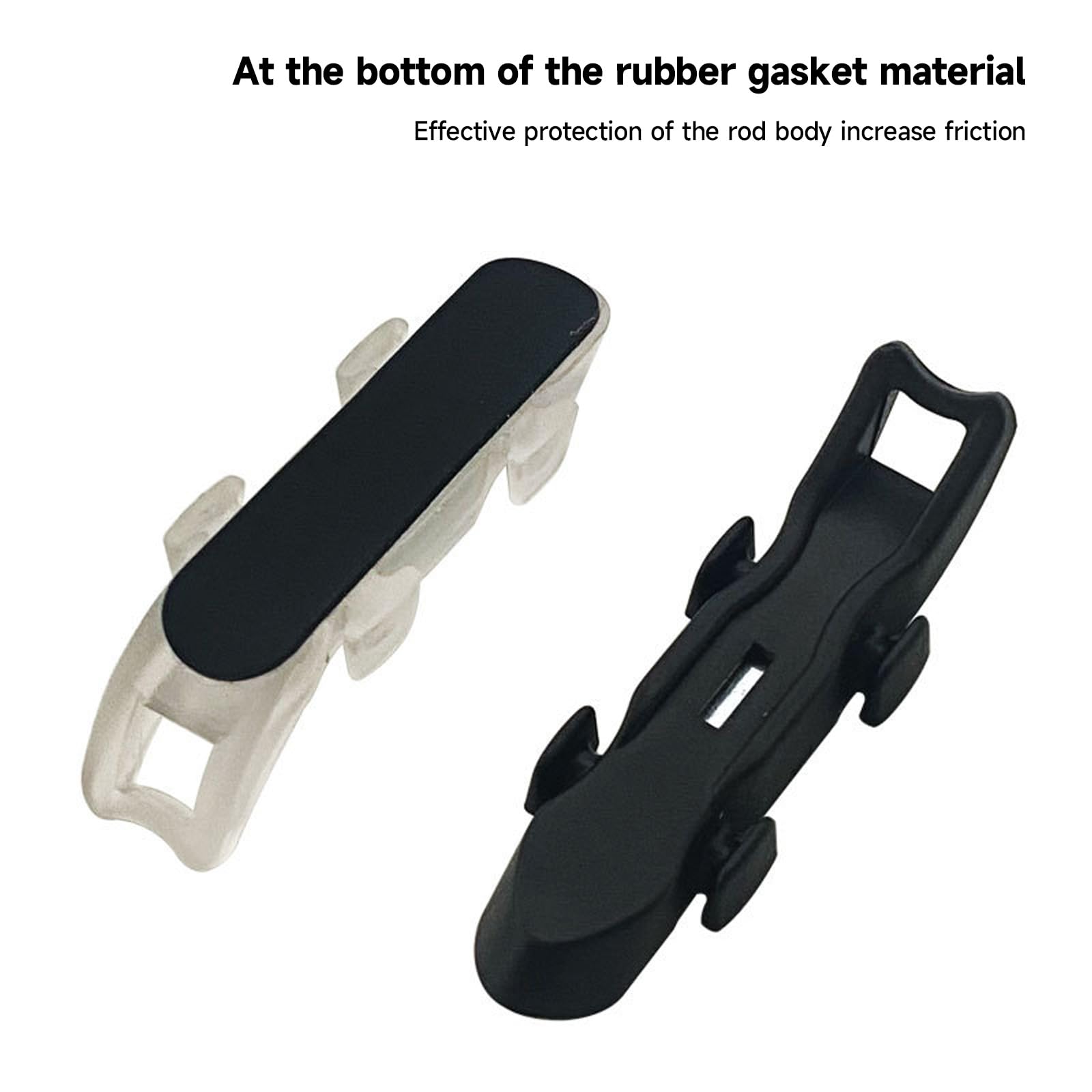 Thereisno Porte-hameçon Magnétique Noir Avec 2 Anneaux En