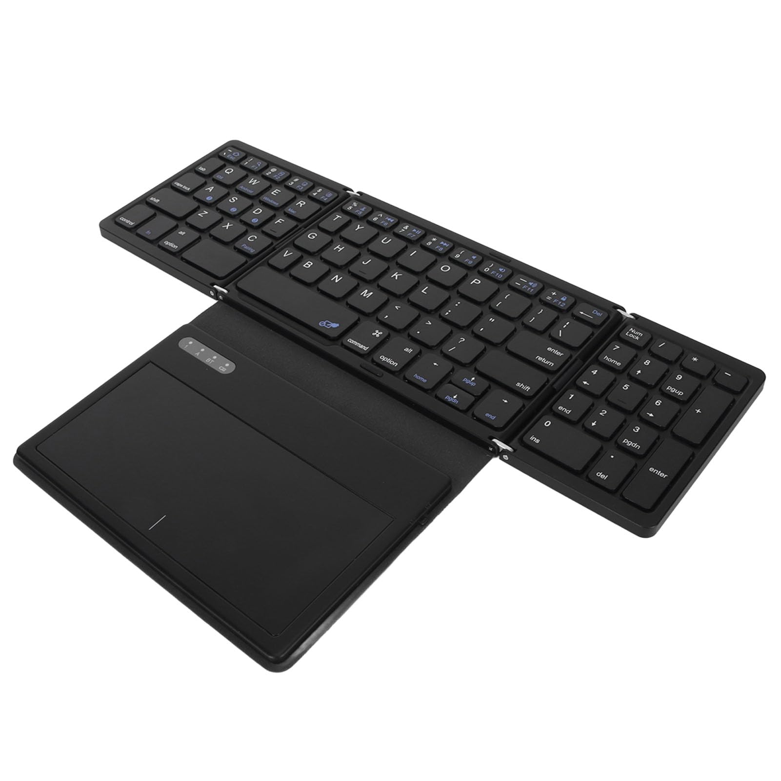 CHICIRIS Tastiera Pieghevole Universale con Touchpad, Tastiera a Bassa Latenza 5.1 per IOS