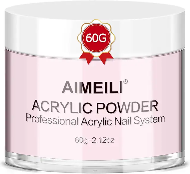 Roze Poeder Nagels: AIMEILI 60g Acrylic Powder voor 3D Nail Art & Extensies