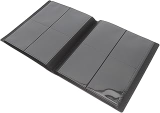 Toyvian De Cartões Pastas De Arquivos De Bolso Pastas De Arquivos Pretas Carteira De Bolso Cartões Álbum Páginas De Negociação Álbum Fichário Para Cartões Cartões Colecionáveis