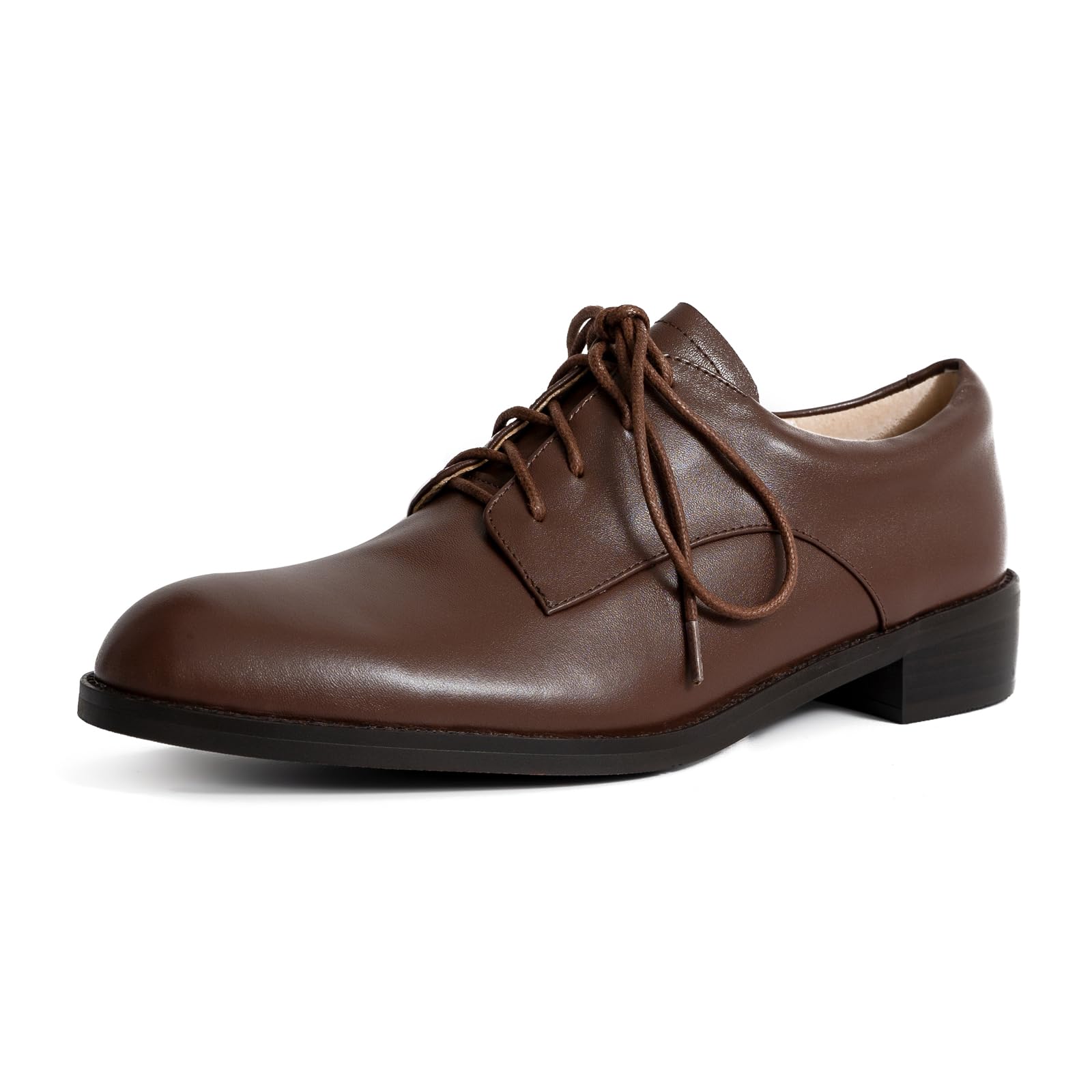 ONEENO Womens Classic Lace-up Leather Oxford