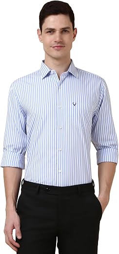 Allen Solly Men Shirt, Cotton Blend, Regular Fit