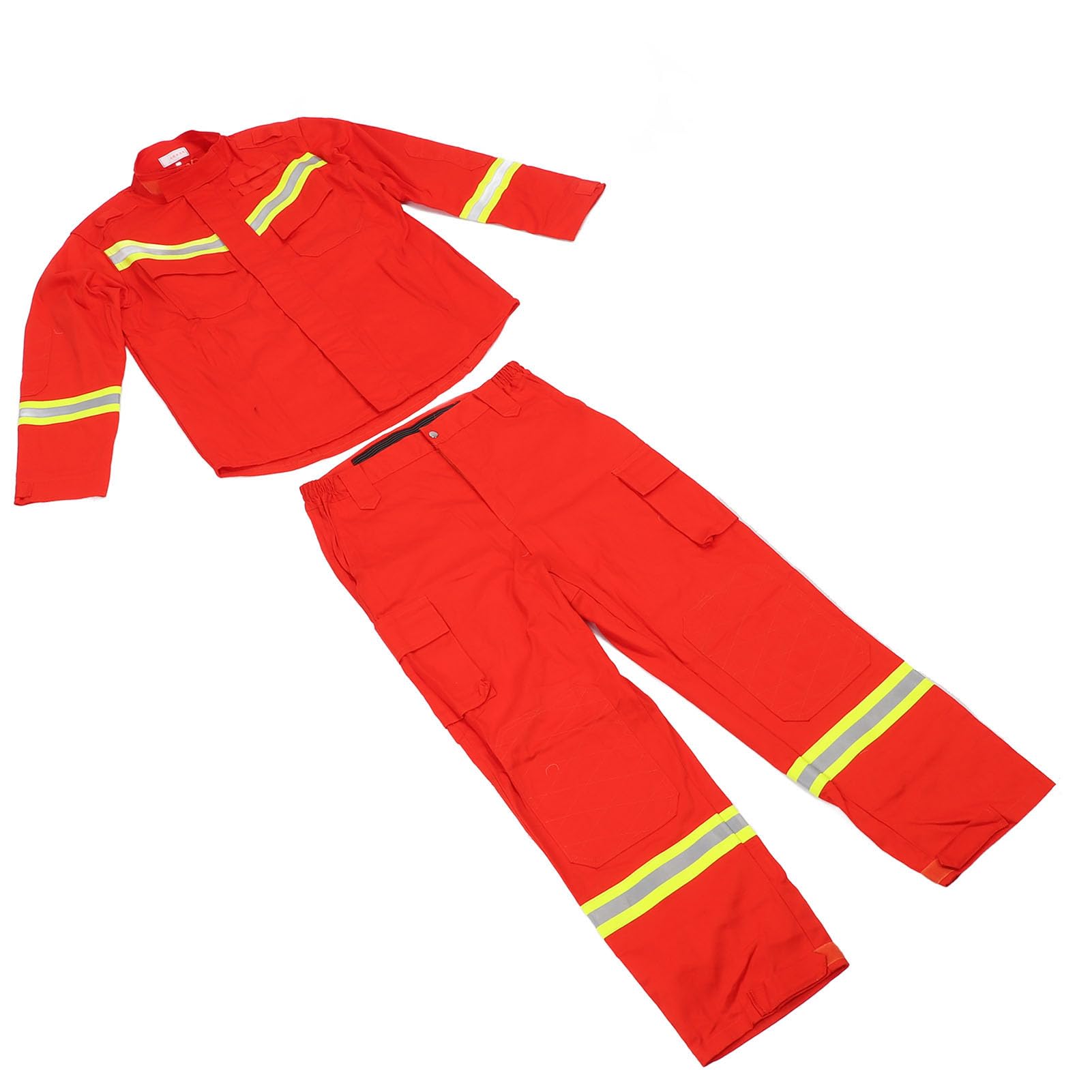 Tuta Vigile del Fuoco Indumenti Protettivi Ignifughi con Calore Elevato, Resistenza Agli Acidi, Caratteristiche Statiche per i Soccorsi di Emergenza (XL (180 cm))