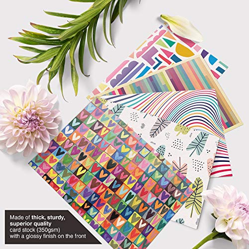 Dessie 50 Blank Cards With Envelopes - Set of 50 Different 4x6 Inch Blank Greeting Cards w/ Colored Envelopes & Gold Seals. Colorful Designs - No Repetition. All Occasion Note Cards with Envelopes Set