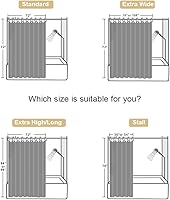 Vista 7 de EurCross - Cortina de ducha con tejido de gofre