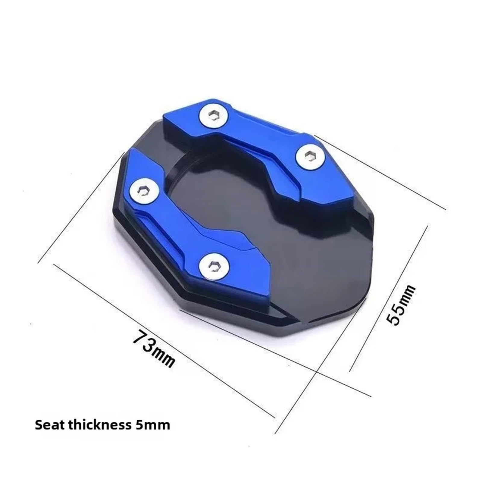 Béquille de moto Extension béquille vélo pour moto support latéral coussinet pied