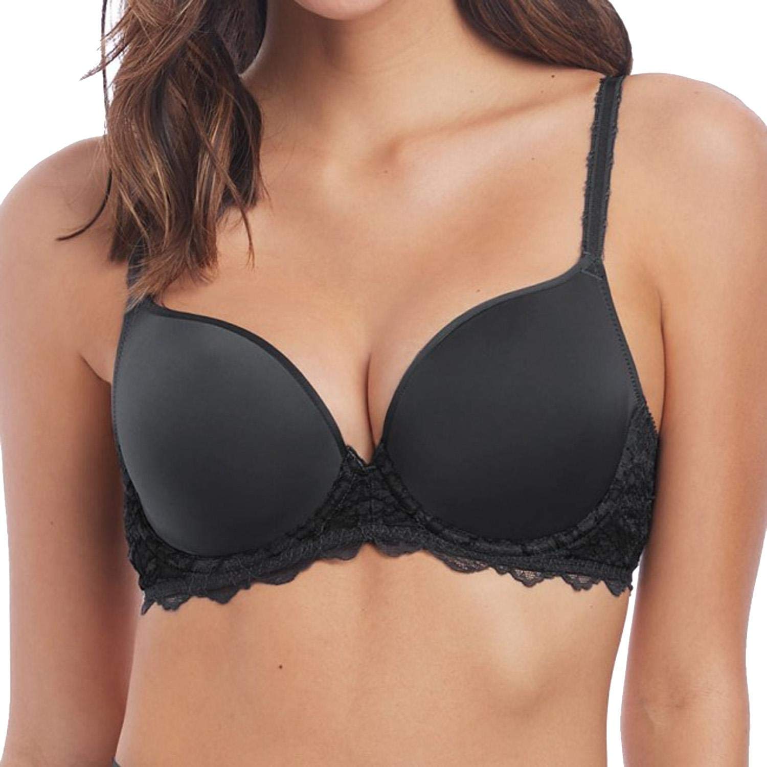 Wacoal Lace Perfection WE135004 W Underwired Contour Bra Charcoal CHL 36F CS
