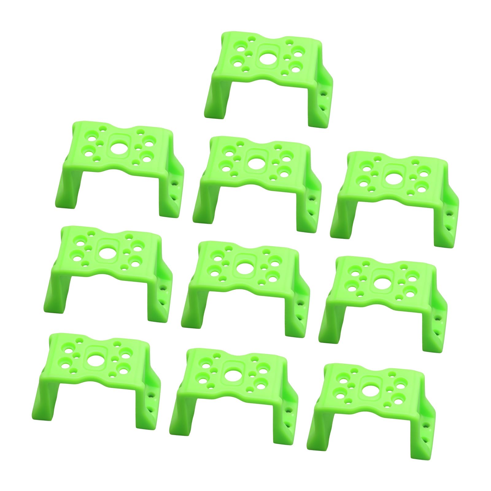 Zepfjhe Green Lightweight Motor Fixing Clamps Quick Install Motor Stand For Miniature Intelligent Car And Robot Building Applications Quick Install Stand