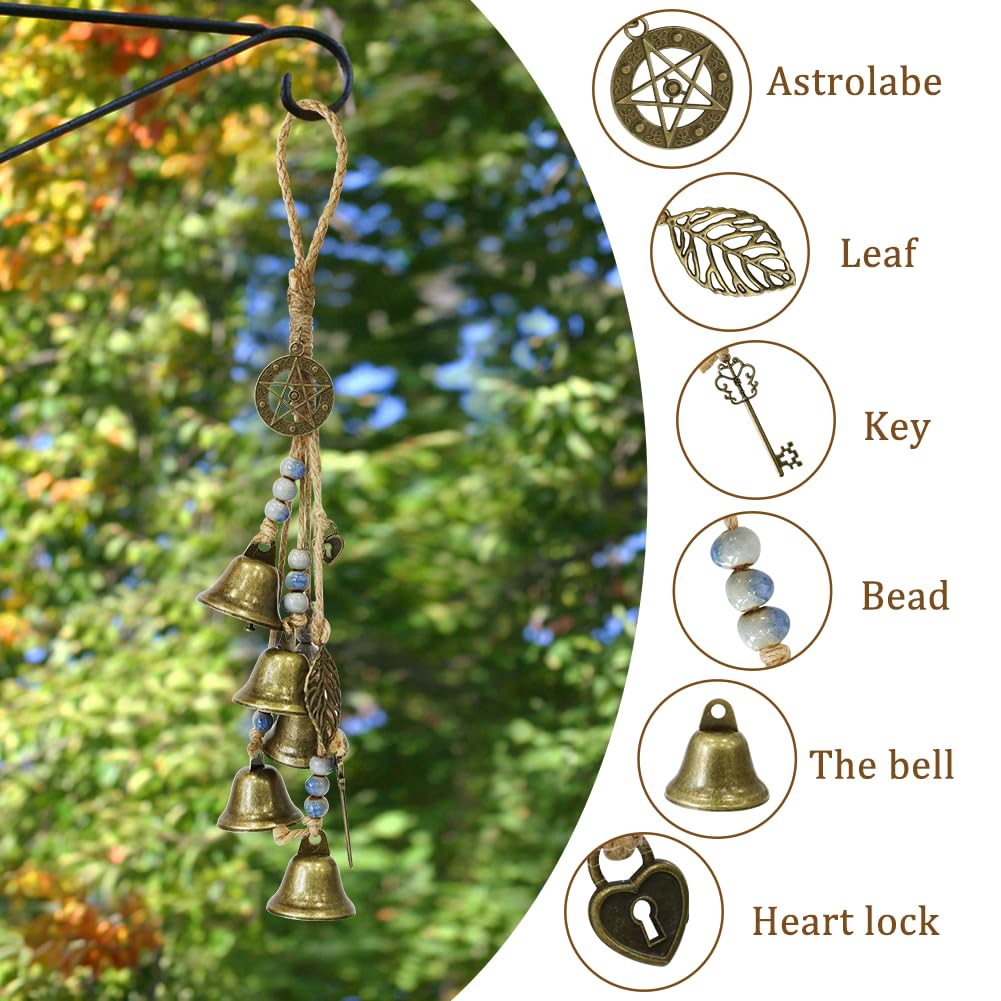 Witch Bells Garden Wind Chimes Garden Hanging Wind Chimes with Clear Sound Wind Chimes Metal for Indoor and Outdoor Use 38mm - Image 2