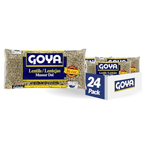 Goya Foods Lentejas secas 16 onzas paquete de 24