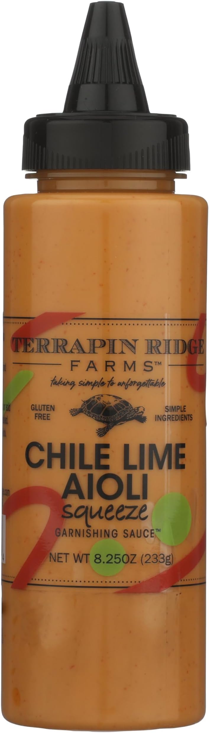 Farms Gourmet Chile Lime Aioli Sauce, Creamy Zesty Condiment – 8.25 oz Bottle