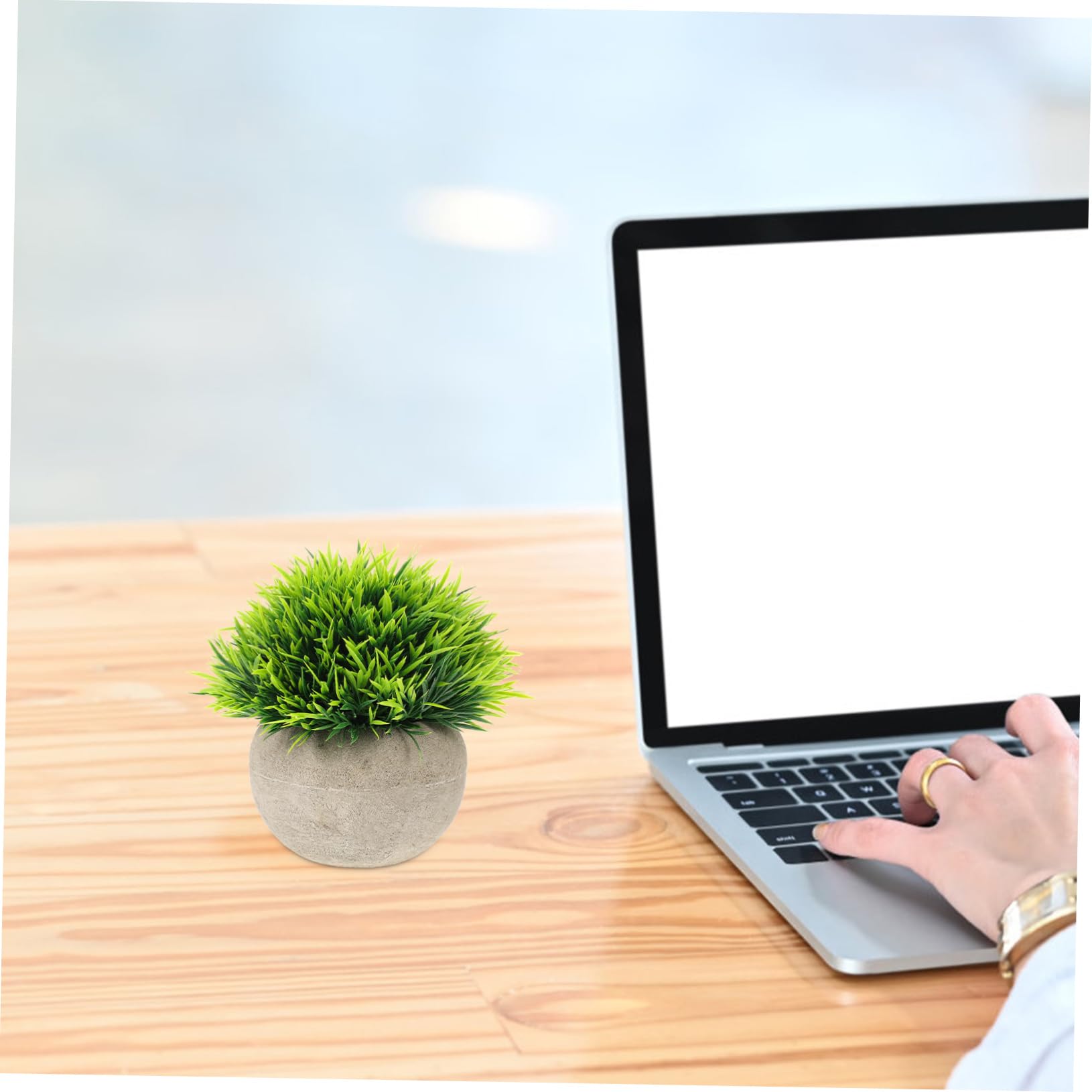 SOIMISS Lebensechter Desktop Bonsai 3 Stück aus Zellstoff und Kunststoff