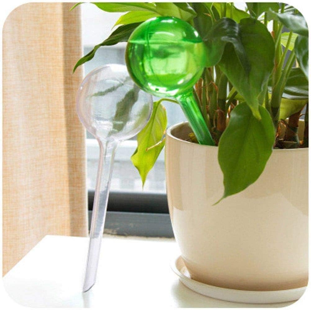 20 Pcs Plant Watering Bulbs Clear Self-Watering Globes Automatic Water Balls Device Vacation Houseplant Pot Bulbs Garden Waterer Flower Water Drip Irrigationdevice Self Watering System(Small,Green)