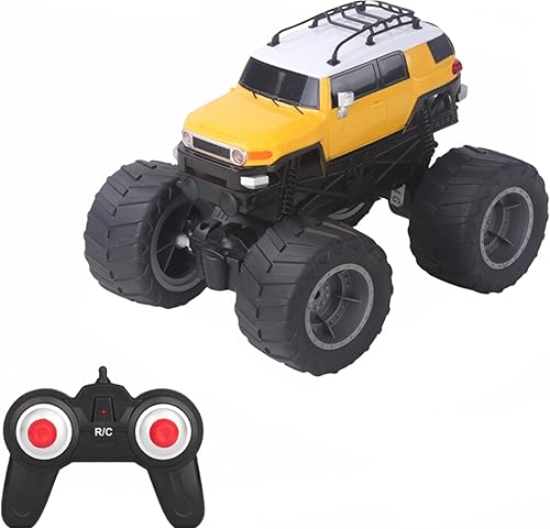 Vinie Jeep a control remoto para niños, autos RC Toyota FJ Cruiser 2007, escala 124, juguetes para niños con licencia oficial, 2.4Ghz inalámbrico,