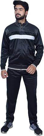 Prime Sports Mens Tracksuit Set Athletic Full Zip Casual Sports Jogging Gym Athletic Pants Zipper Pockets