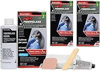 Vista 7 de Kit de resina para reparación de fibra de vidrio de bondo.