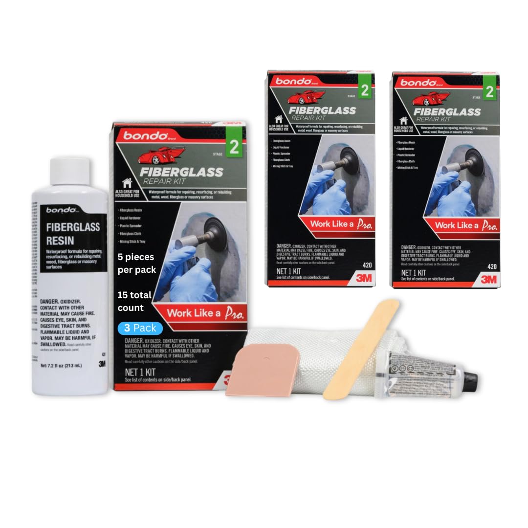 3M 4203PK Bondo Fiberglass Resin Repair Kits