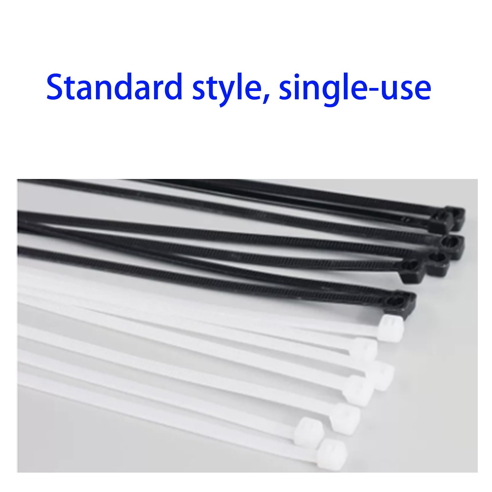 Fascette in Nylon, Fascette A Scatto Per Un Fissaggio Saldo Dei, Con Cordino, Fascette Autobloccanti Per (Black8mm*400mm*250pcs)