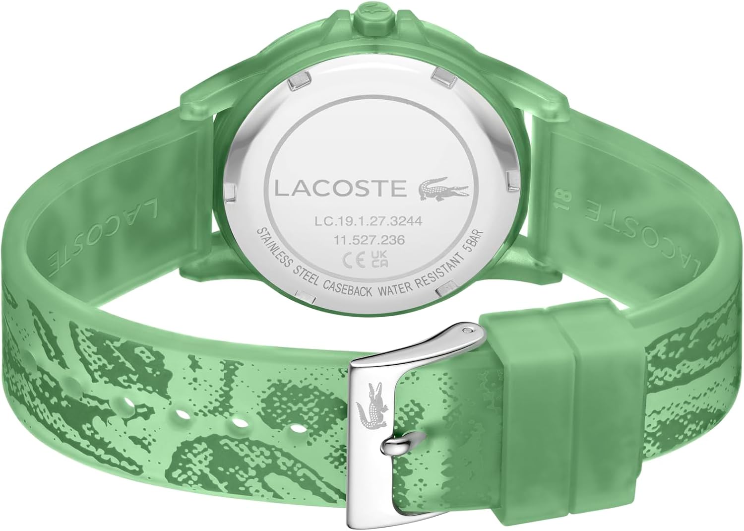 Lacoste Rider Unisex Quartz Plastic and Silicone Strap Watch, Color: Red (Model: 2030047)