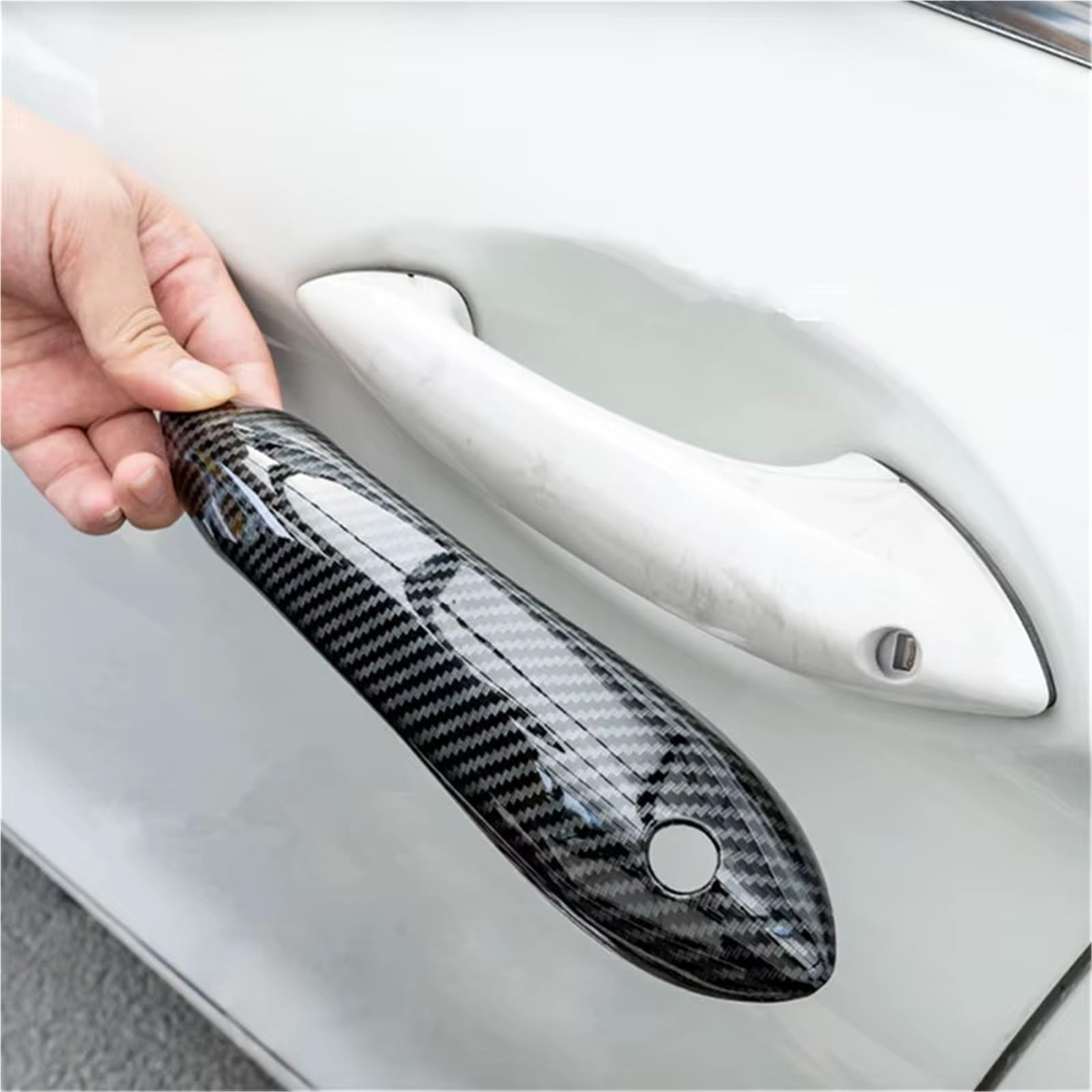 Außengriff Verkleidungsabdeckung Auto-Außentürgriffabdeckung Kompatibel Mit 5 Serie Für 523 Für 525li 2011–2016 Kappen-Zierrahmen Plus Extra Paar Set Zubehör