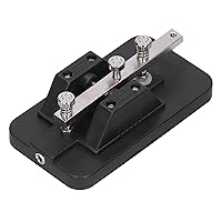 Vista 2 de Tecla de telégrafo, kit de práctica de código morse de telégrafo, llave de telégrafo y sonda, sintetizador y estación de trabajo, teclados de código