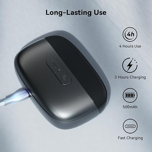 Miniatura 6 de Electric Nail Clipper Fingernail Trimmer 3-in-1 Automatic Nail Polisher with LED Light, Clip Storage, 2-Speed, Rechargeable Smart Toenails Cutter