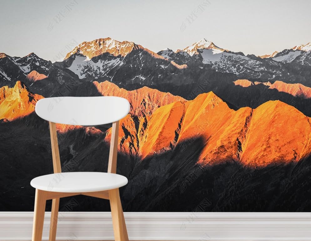 Papier peint intissé bosquet forestier coloré 200x140 cm pour salon
