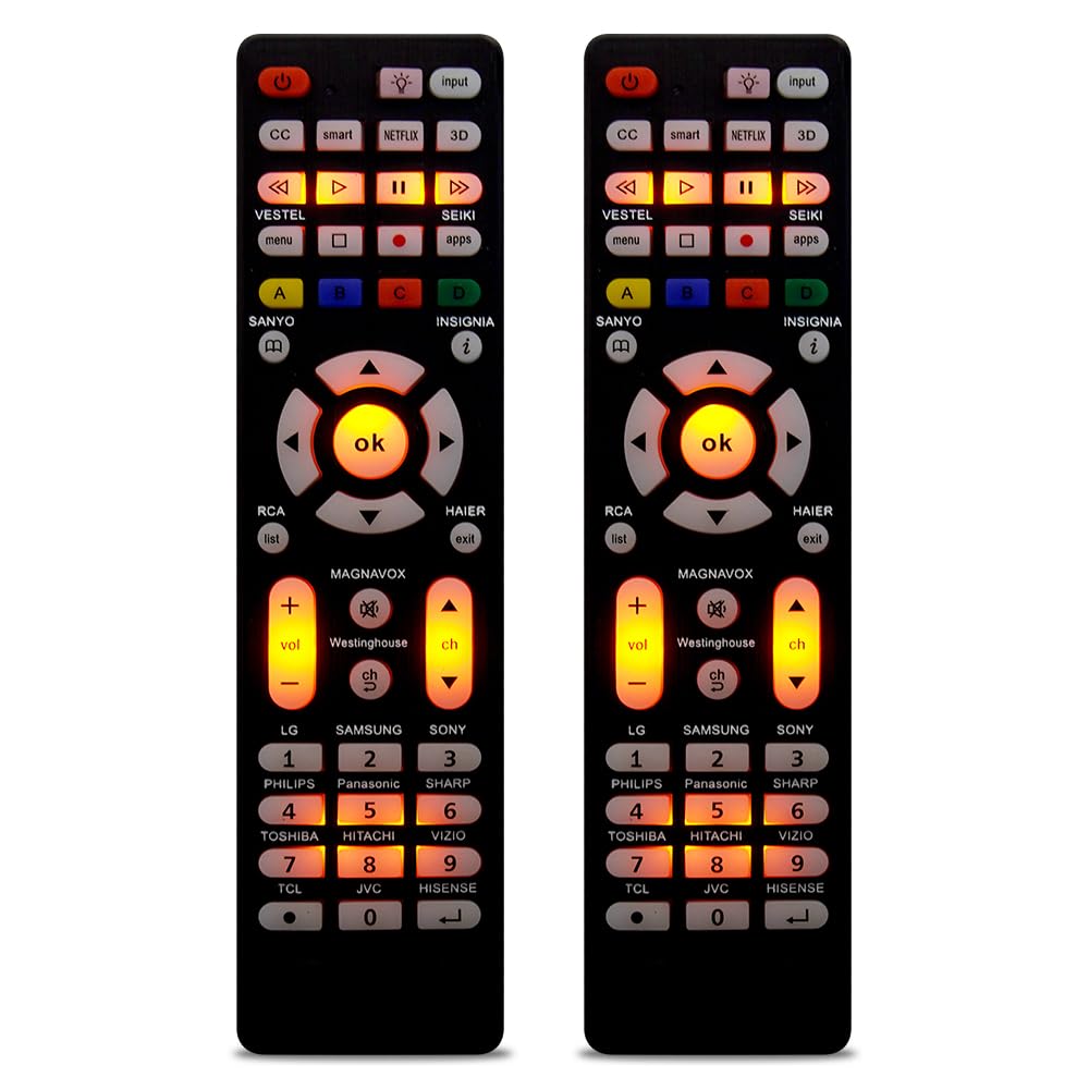 Amazon.com: (Pack of 2) Universal TV Remote for Samsung,LG, Sony