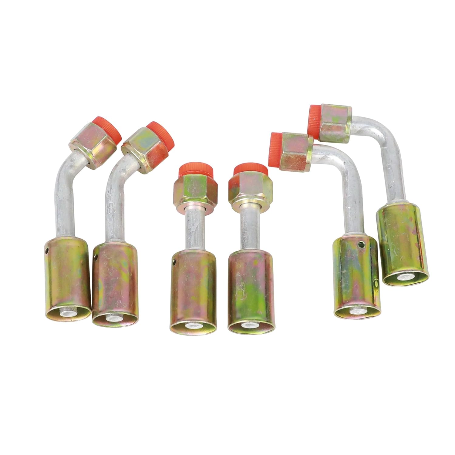 27PCS Air Conditioning Hose and Fitting Kit with 40PCS #6#8#10#12 Hose Ferrule Set