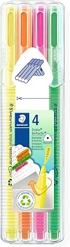 STAEDTLER triplus textsurfer 362 Highlighters   4 Pack, Triangular