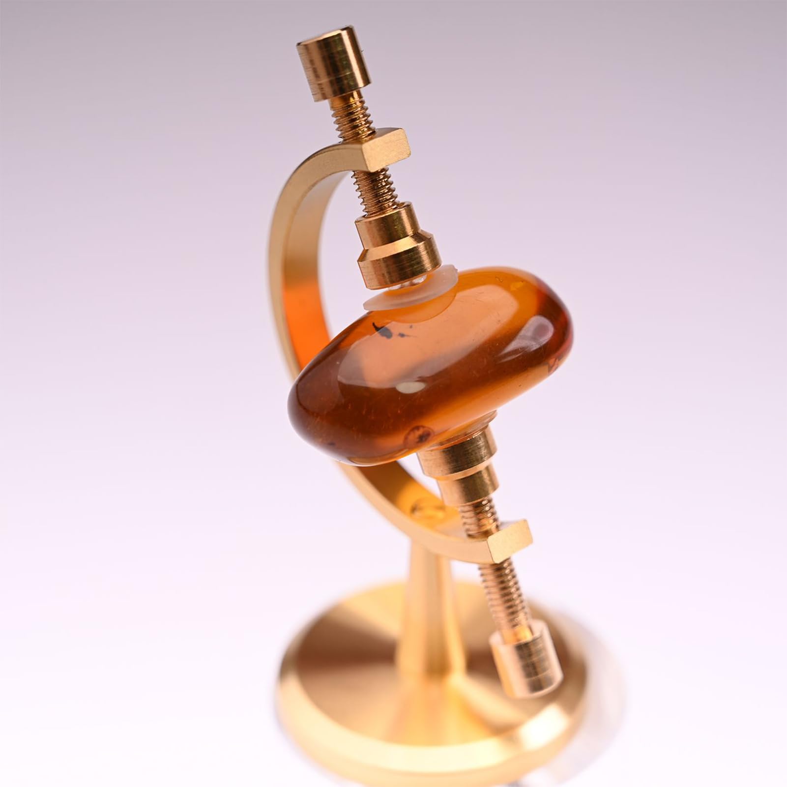 Supporti per Cristalli da Esposizione - Base Regolabile per Minerali,Con Clip Imbottita Di - Per Campioni Gemme Fossili Oggetti Da Collezione Arte Artigianato Libreria Tavolo