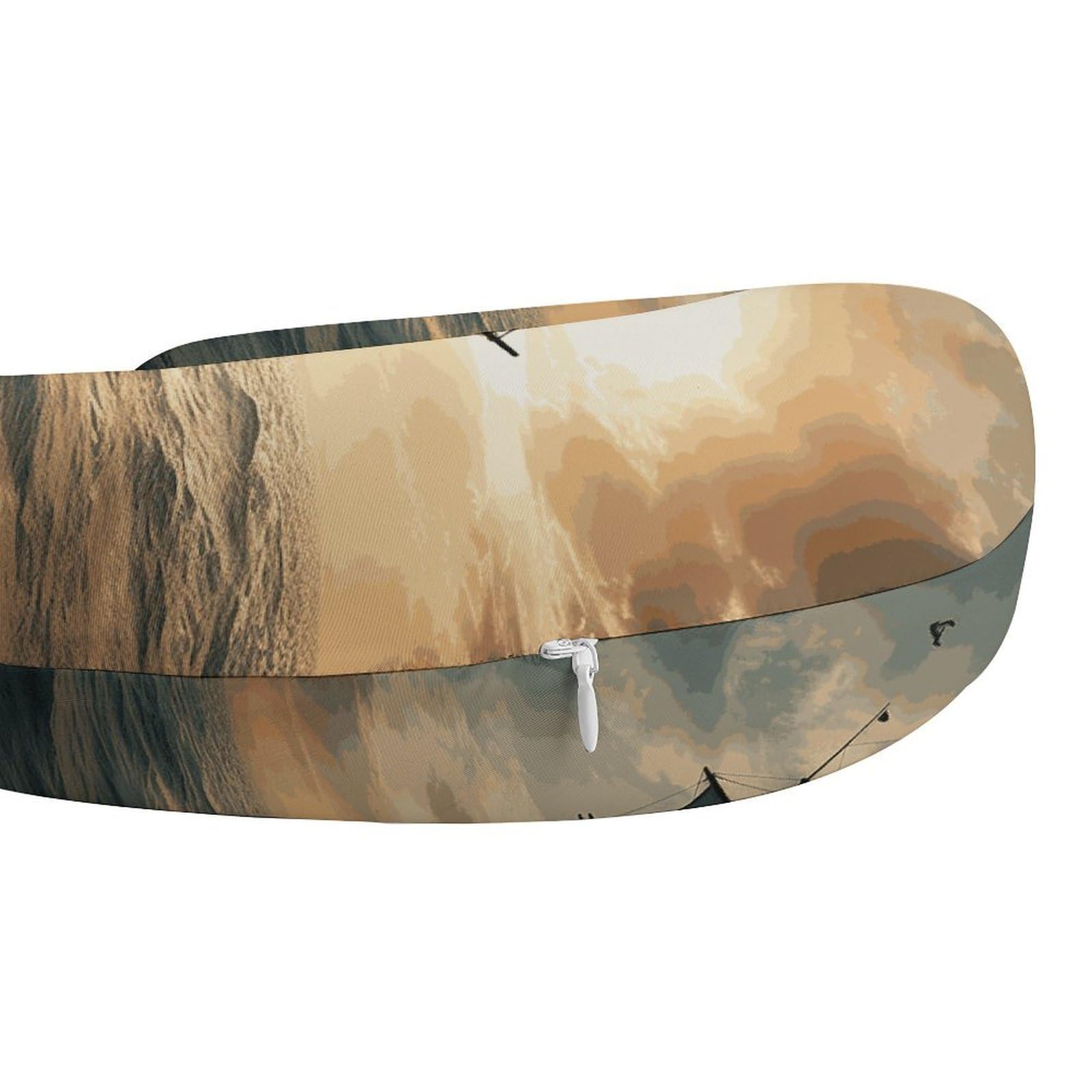Almohada en forma de U, núcleo de almohada de espuma viscoelástica, cojín que proporciona apoyo para el cuello, almohada de viaje, adecuada para aviones, coches, hogares y oficinas.