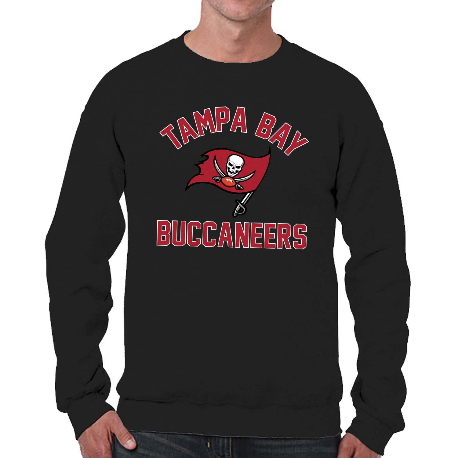 Team Fan Apparel NFL Adult Gameday Football Crewneck Sweatshirt - Cotton Blend - Stay warm, comfortable & stylish on game day