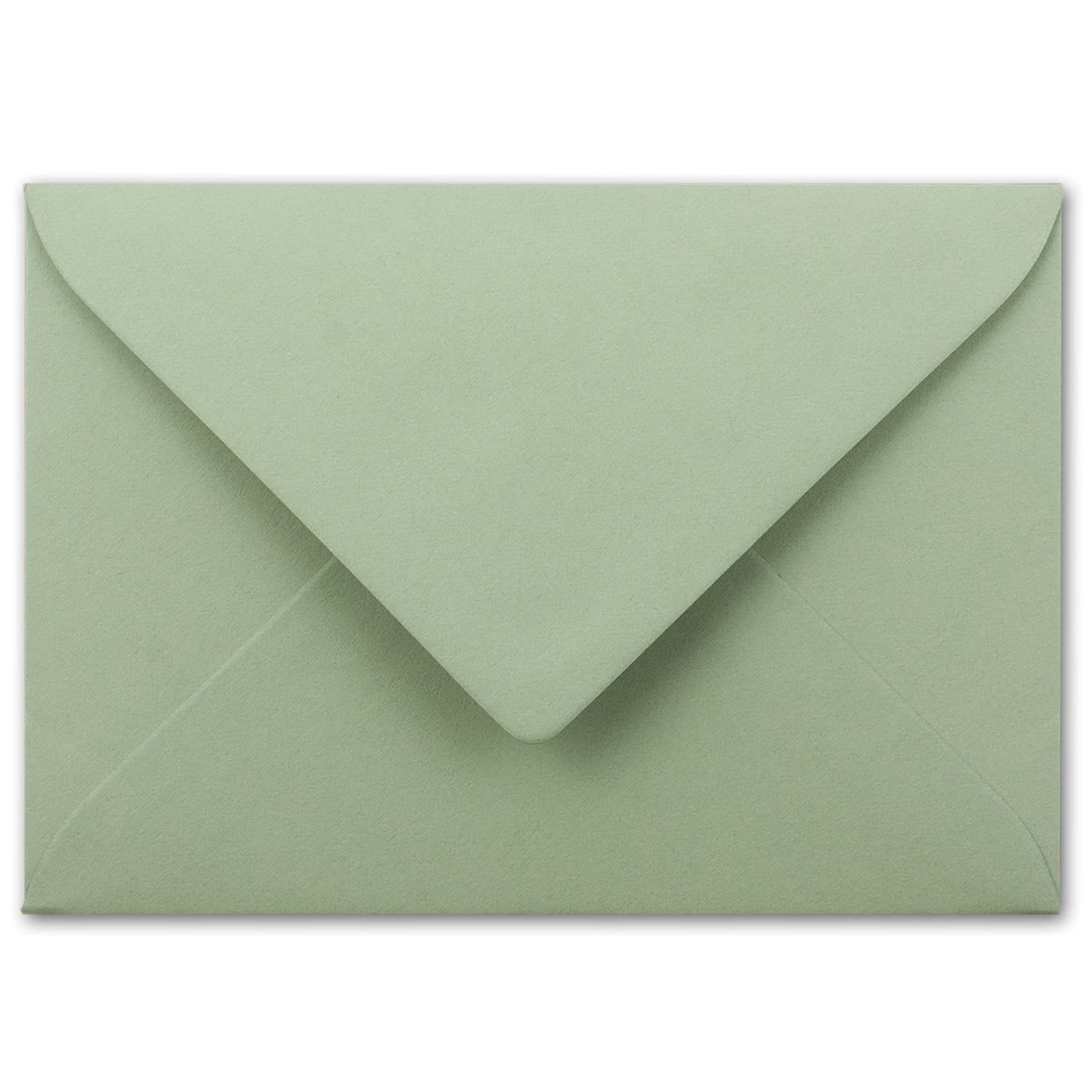 Lote de sobres (100 unidades, formato DIN B6, 12,5 x 17,6 cm, forro de seda, adhesivo húmedo), color verde
