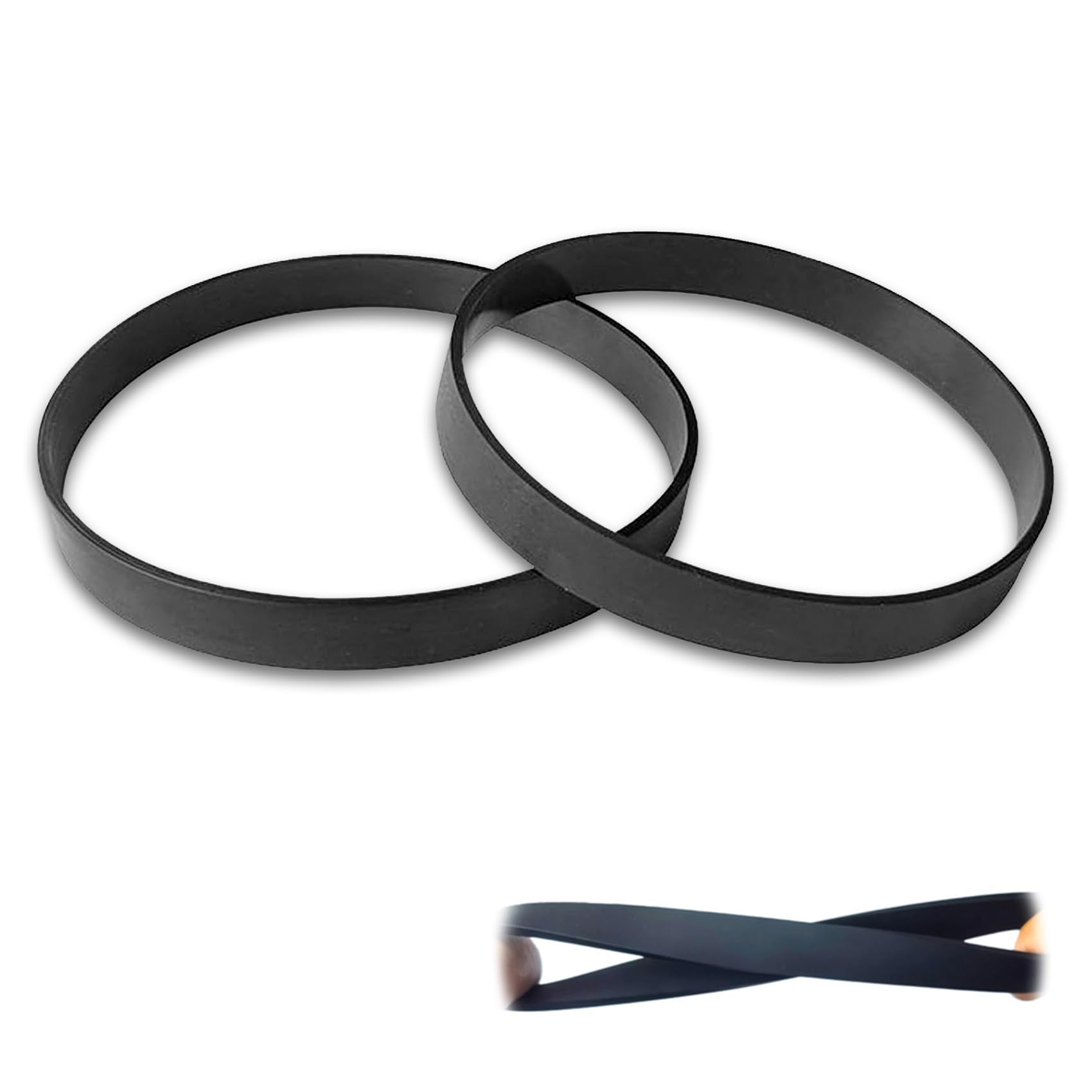 HAFRILY 2PCS Vacuum Cleaner Drive Belts Compatible with Hoover Belt 12675000002729 Replacement for Black & Decker and Goblin Rubber Belts Accessories