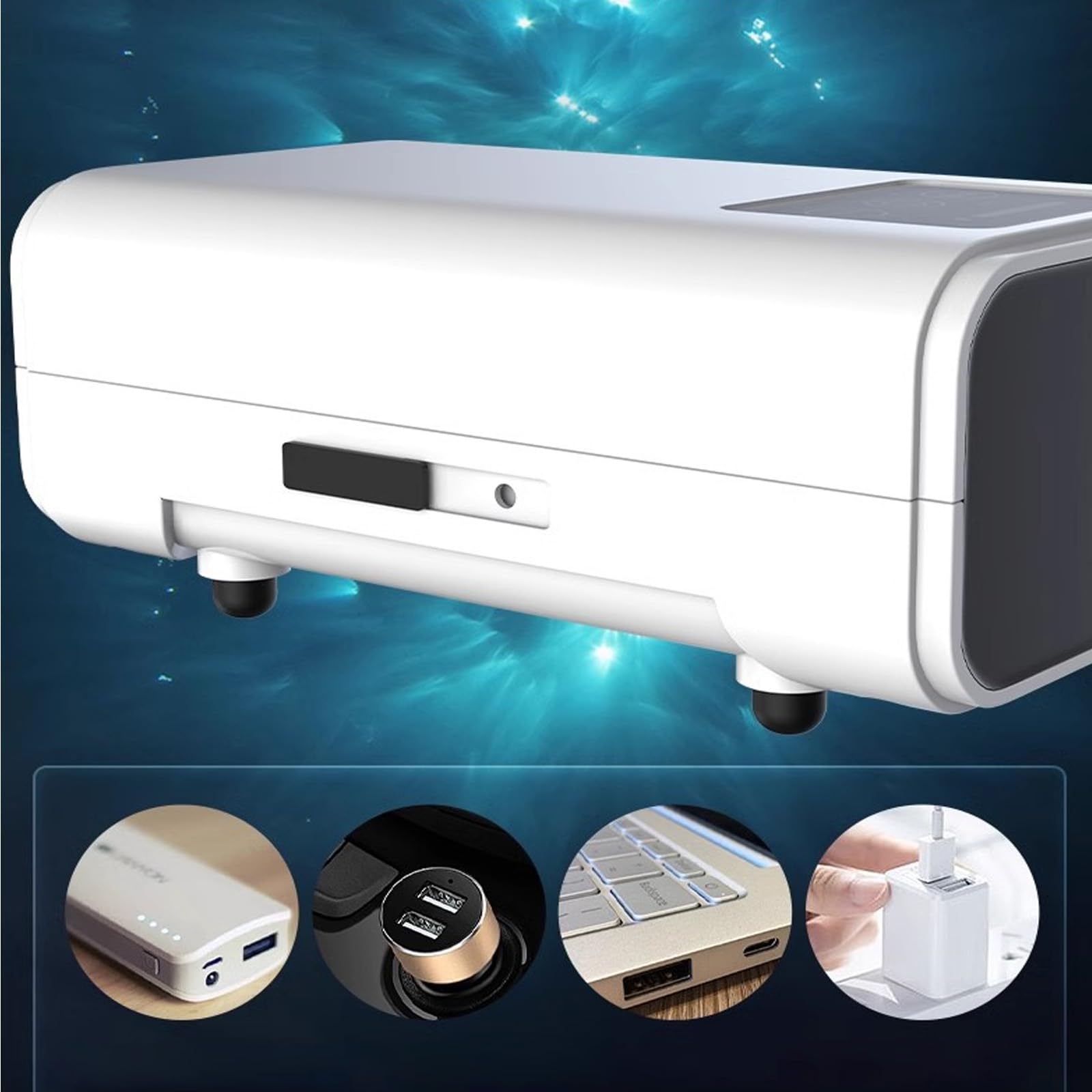 Pompes à air d'aquarium rechargeables par USB, aérateur d'oxygène portable silencieux pour aquariums d'intérieur et d'extérieur, pêche, camping, pompes aérateurs silencieuses pour la pêche intérieure