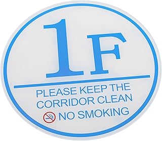 OSALADI Sticker Door Number Sign Storey Number Sign House Number Plaque Floor Number Floor Storey Number