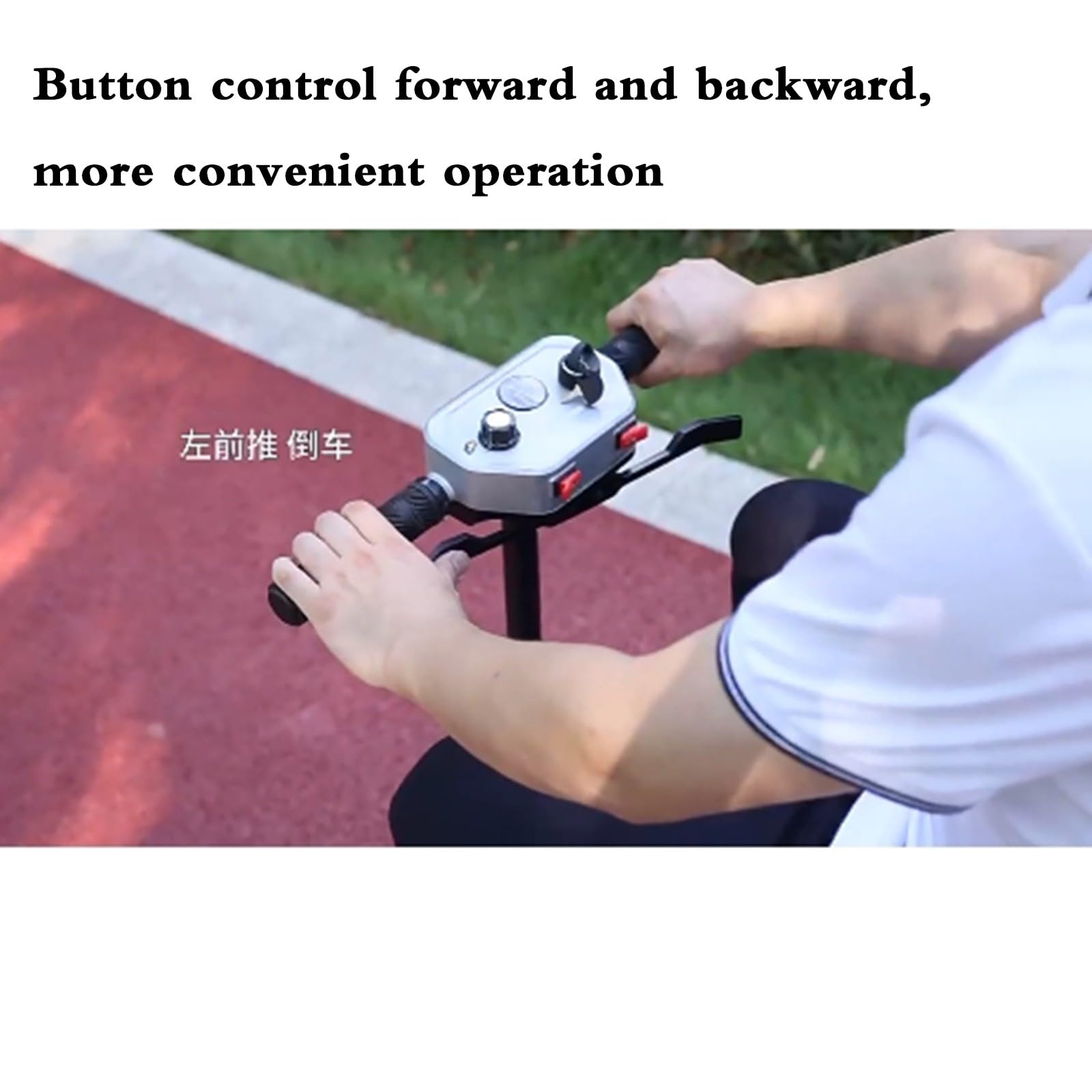 Scooters de Movilidad, Scooter de Movilidad Ligero y Plegable de 4 Ruedascon Batería Extraíble, Asiento cómodo - Ideal para Personas Mayores y discapacitadas