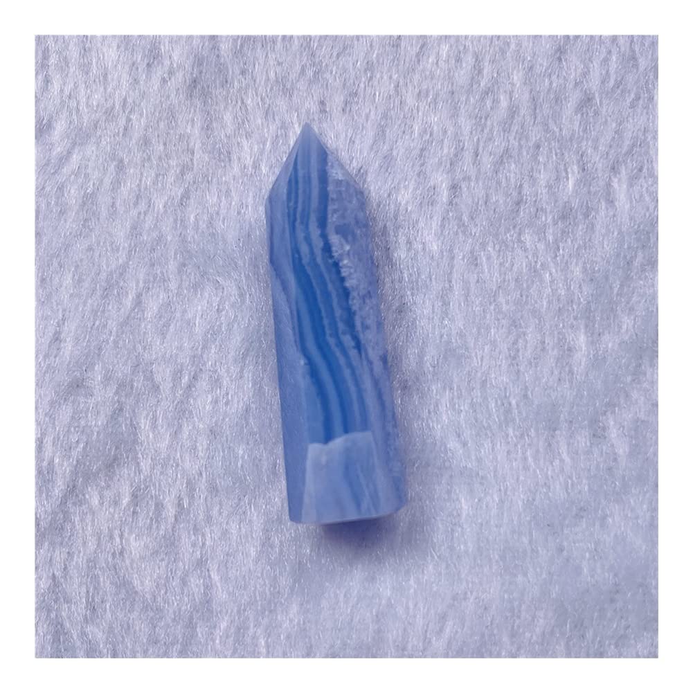 Baguette en agate dentelle bleue naturelle, décor zen de salon No.4