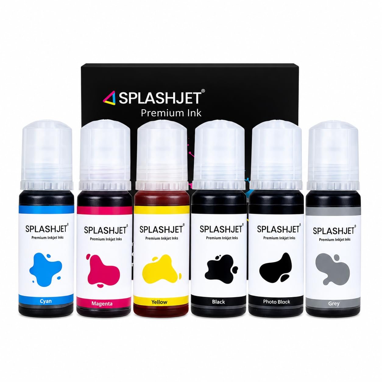 Splashjet 011/012 Compatible Refill Ink for Epson L8180 / L8160 Printer – Compatible Ink Bottle for Epson 011/012 Ink Code (70gm x C/M/Y/BK/PB/GY) Ink Bottle – 502373-image-11